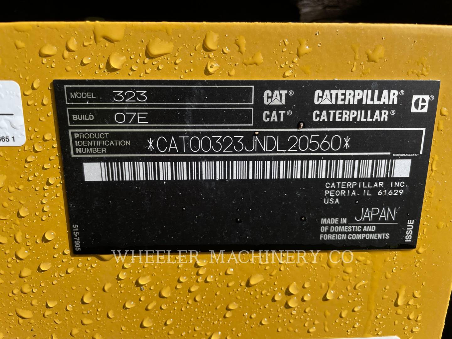 2023 Caterpillar 323 CF Excavator