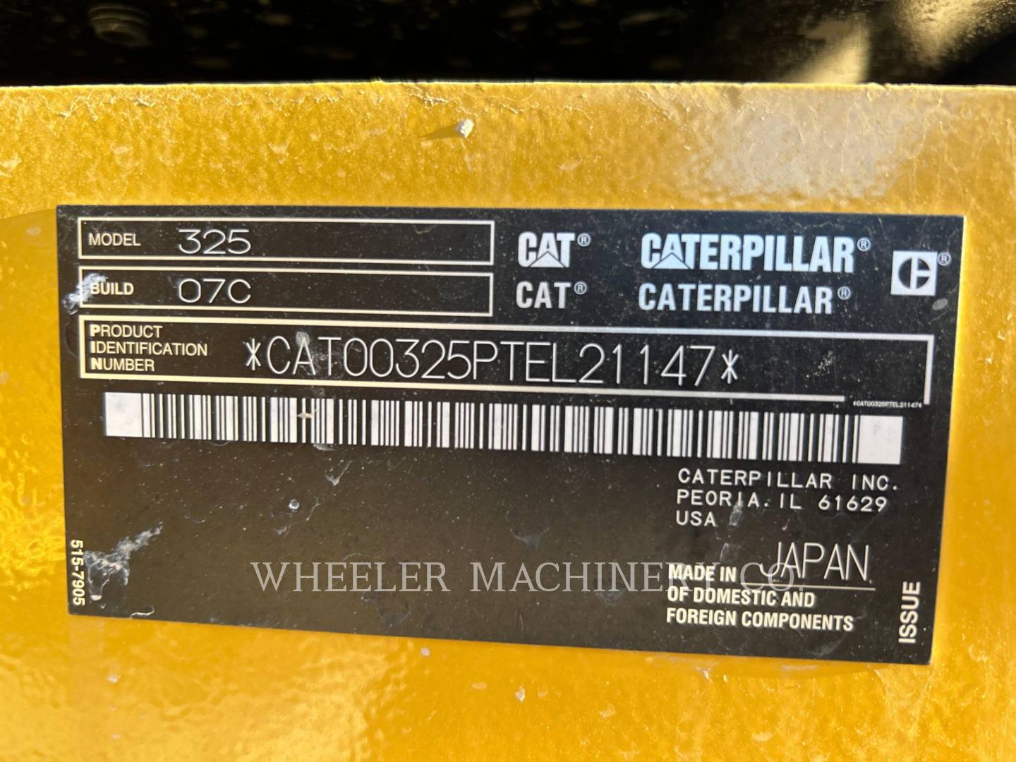 2023 Caterpillar 325 TH Excavator