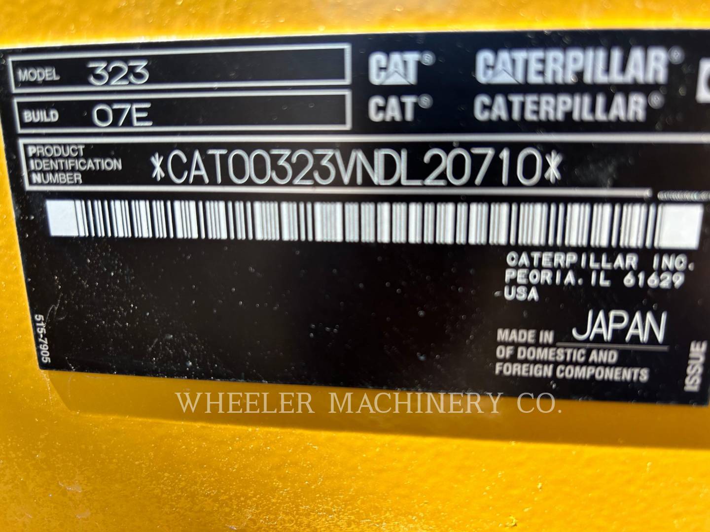 2023 Caterpillar 323 CF Excavator