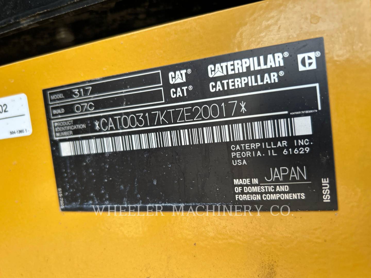 2023 Caterpillar 317 CF Excavator