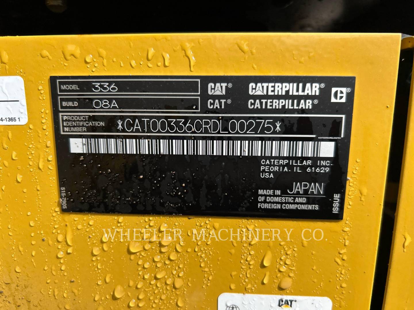 2023 Caterpillar 336-08 CF Excavator