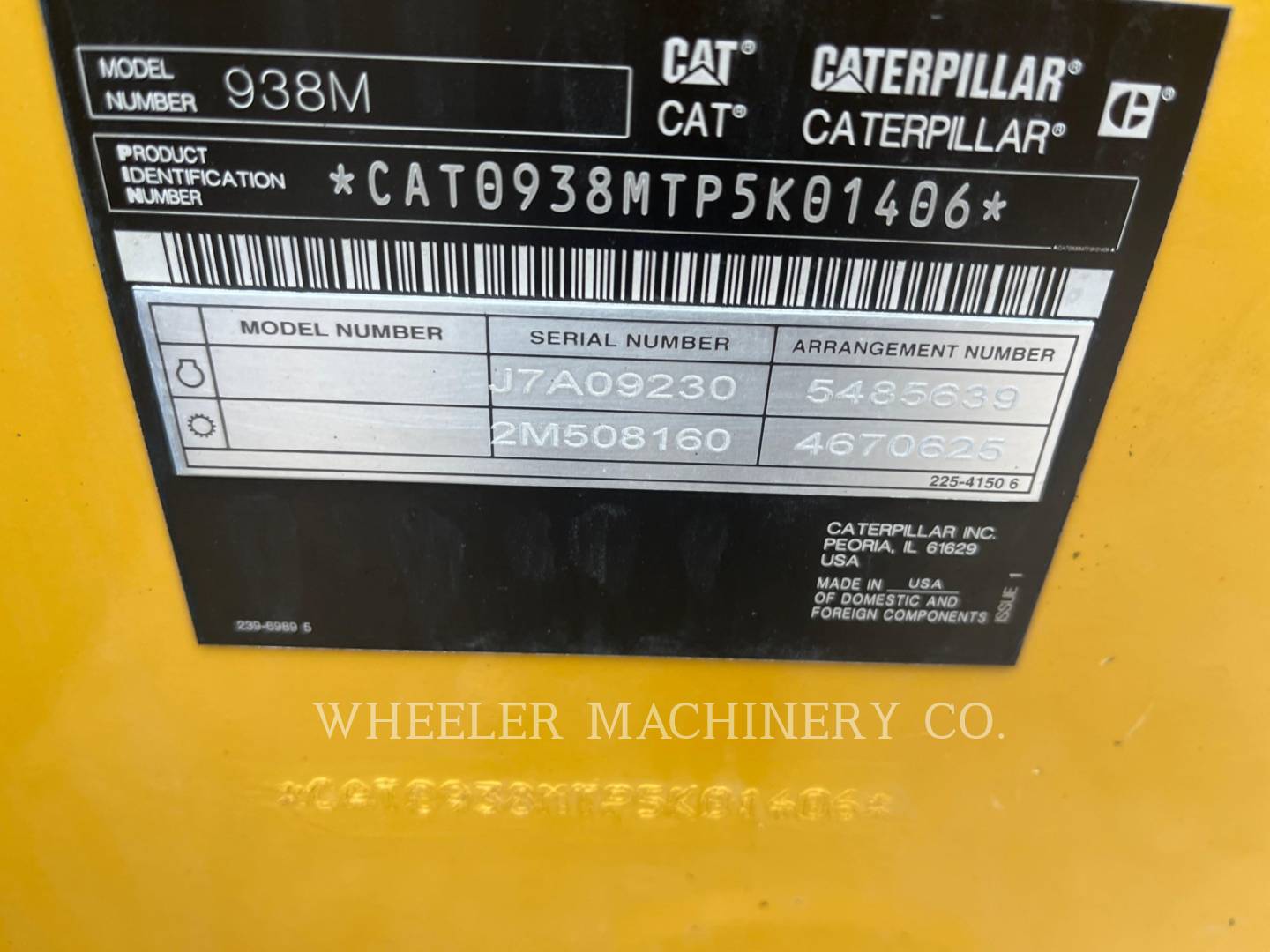 2020 Caterpillar 938M QC Wheel Loader