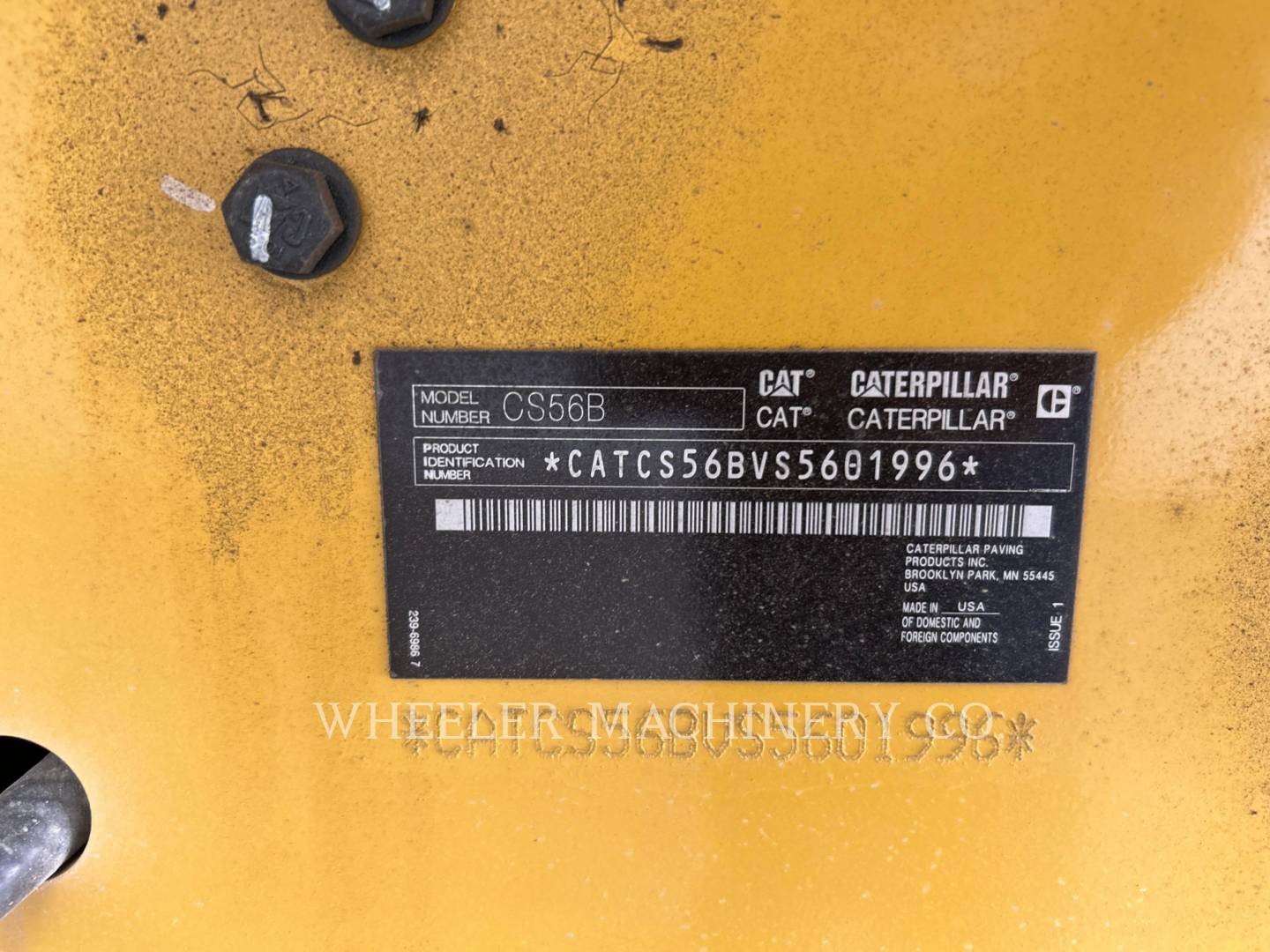 2023 Caterpillar CS56B Vibratory Single