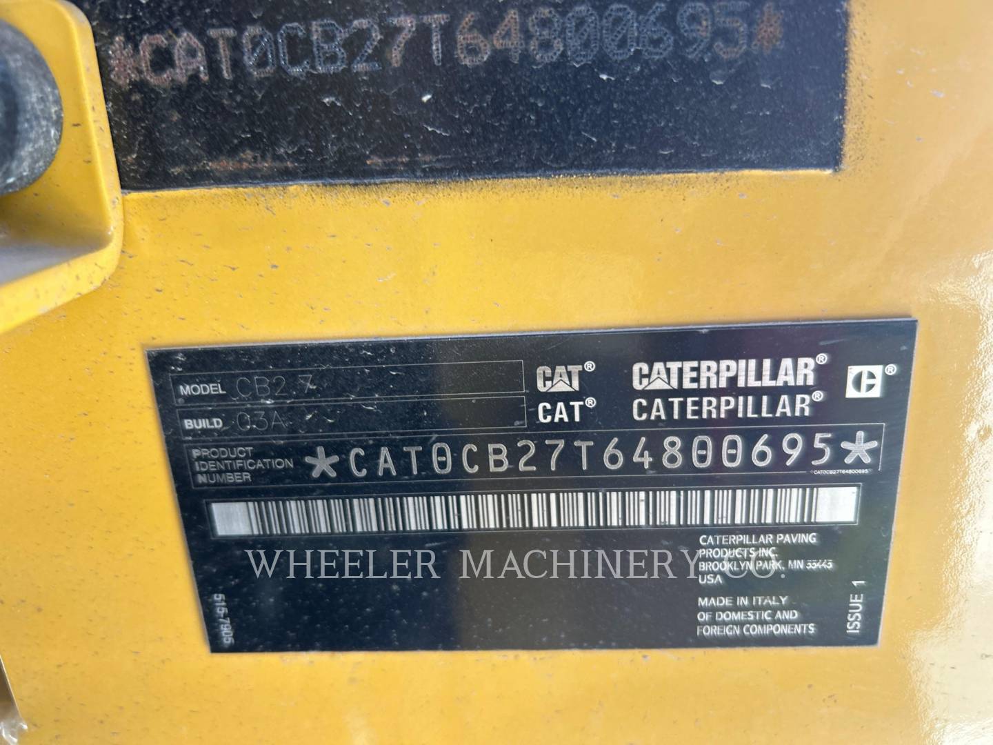 2023 Caterpillar CB2.7 Vibratory Double