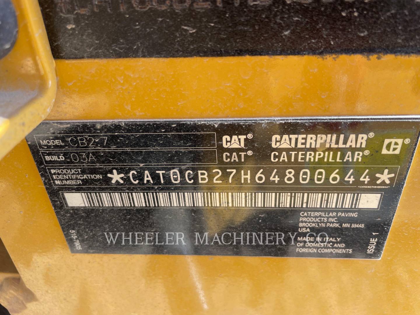 2023 Caterpillar CB2.7 Vibratory Double