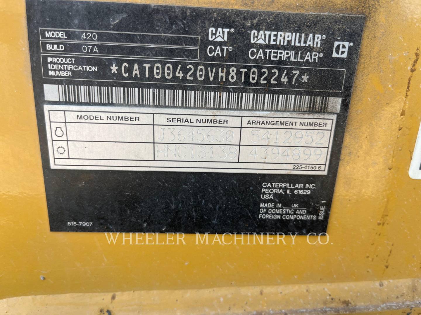 2022 Caterpillar 420 Tractor Loader Backhoe