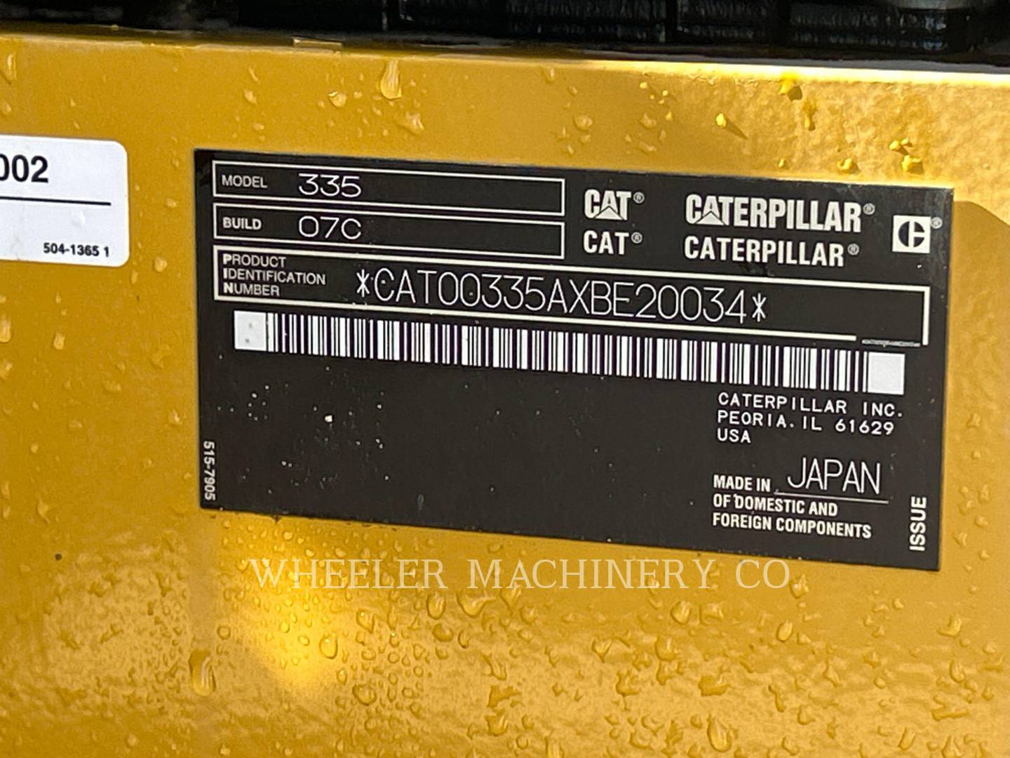 2023 Caterpillar 335 CF Excavator