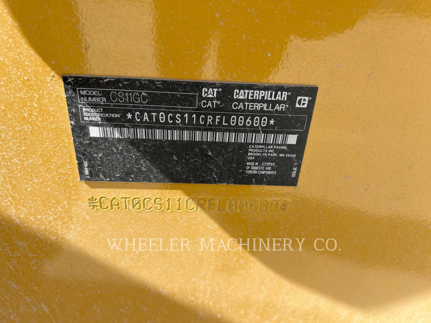 2023 Caterpillar CS11 GC Vibratory Single