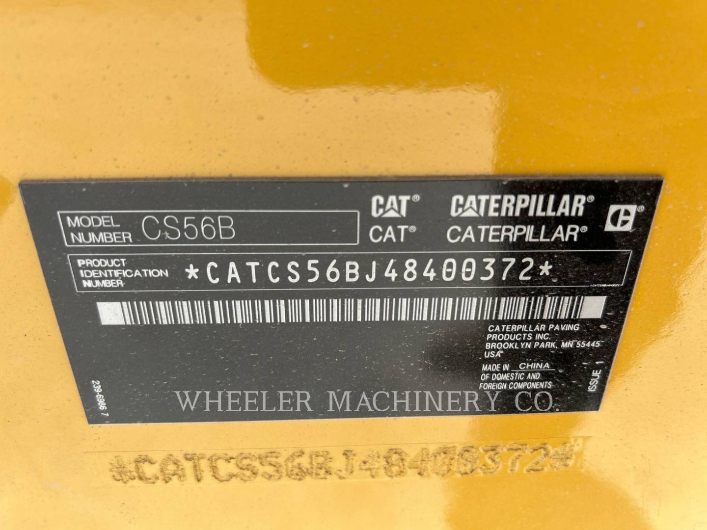 2023 Caterpillar CS56B Vibratory Single