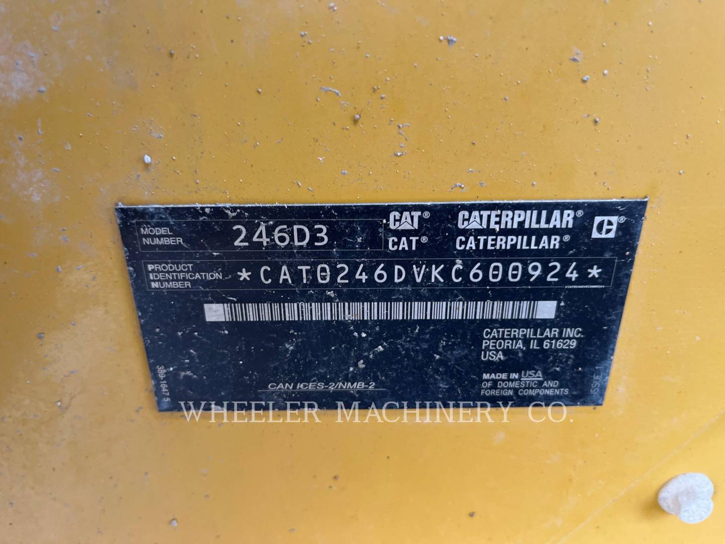 2020 Caterpillar 246D3 C3H2 Skid Steer Loader