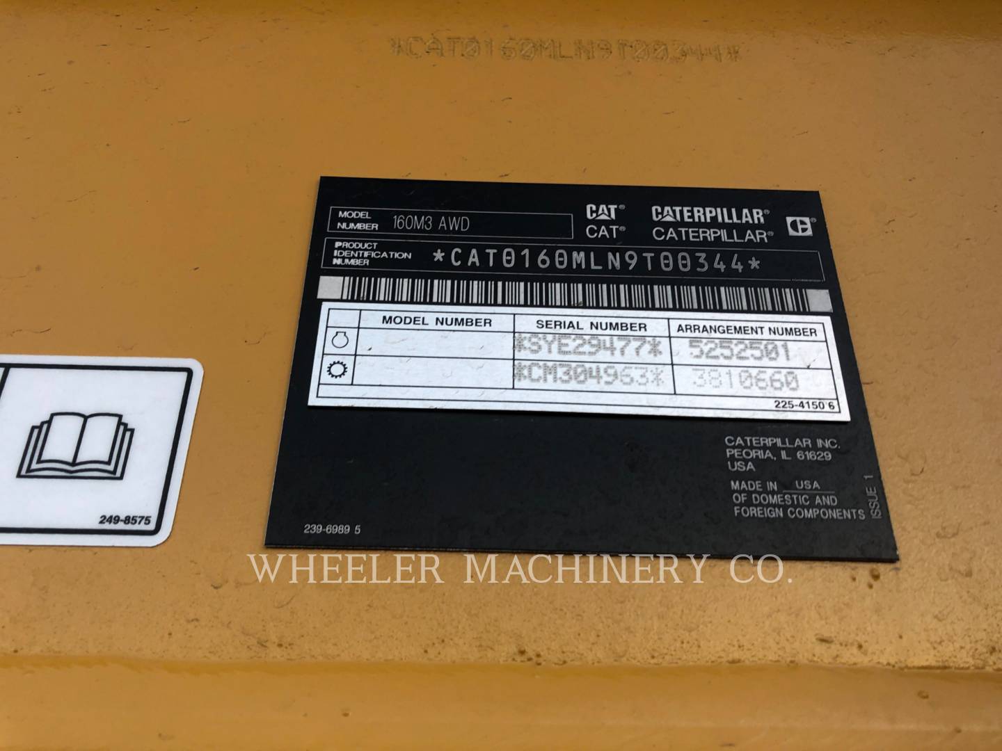 2019 Caterpillar 160M3 AWD Grader - Road