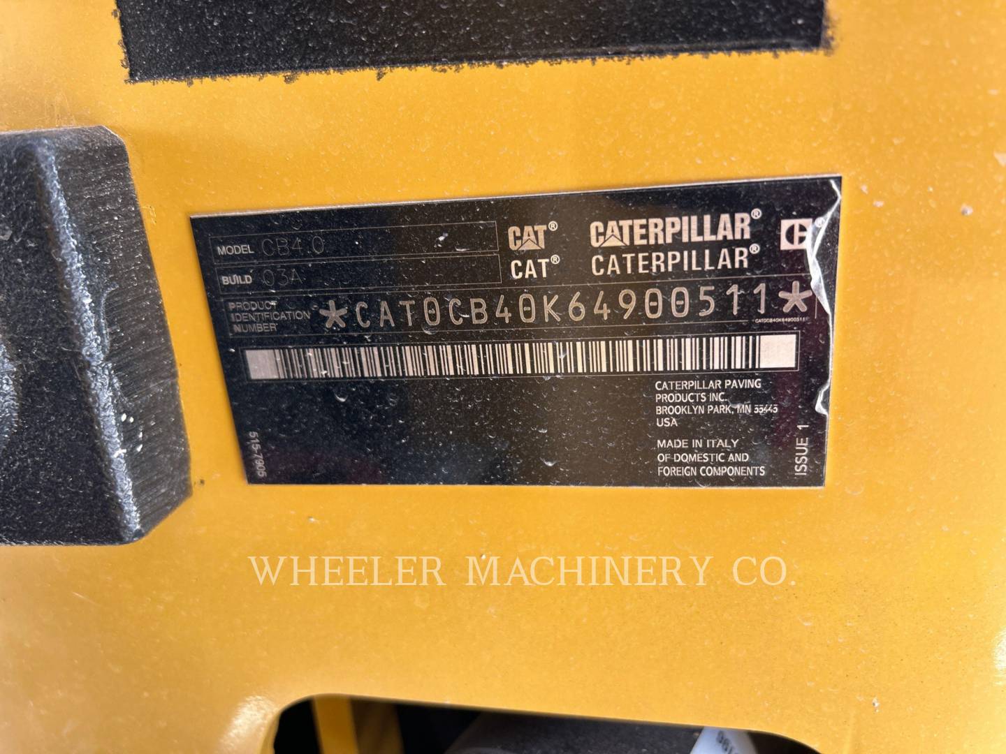 2023 Caterpillar CB4.0 Vibratory Double