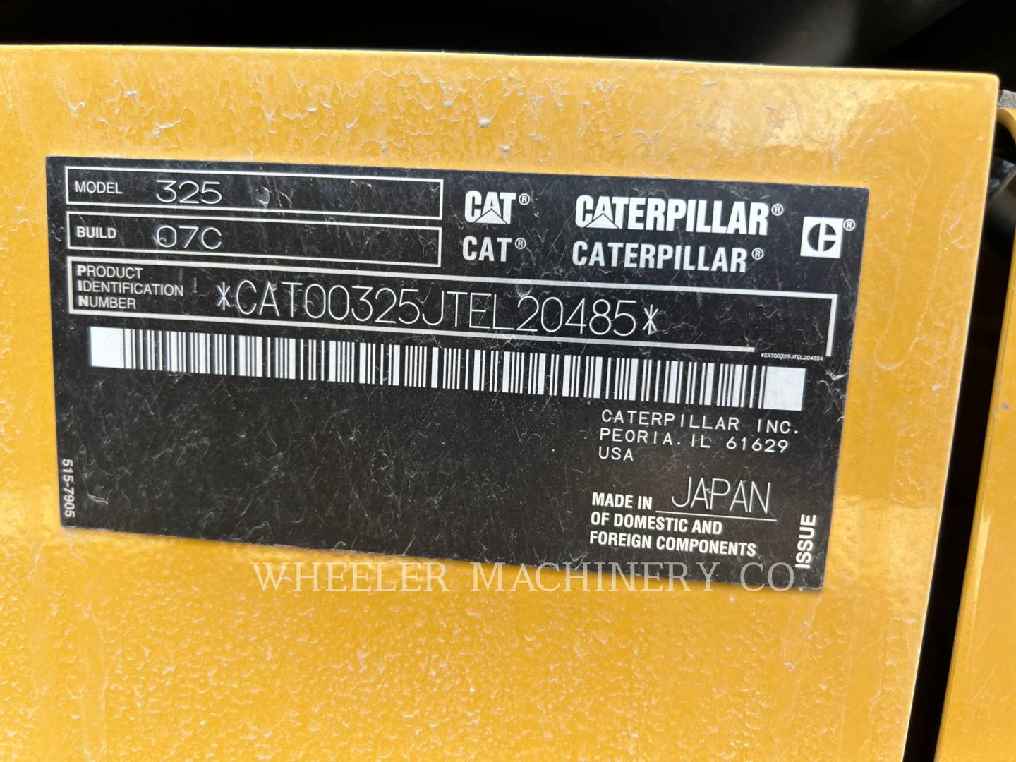 2022 Caterpillar 325 CF Excavator