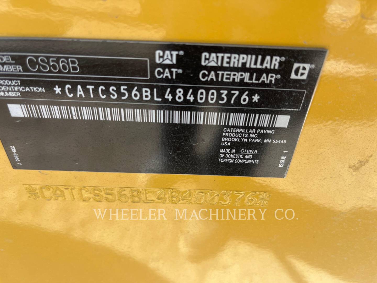 2023 Caterpillar CS56B Vibratory Single