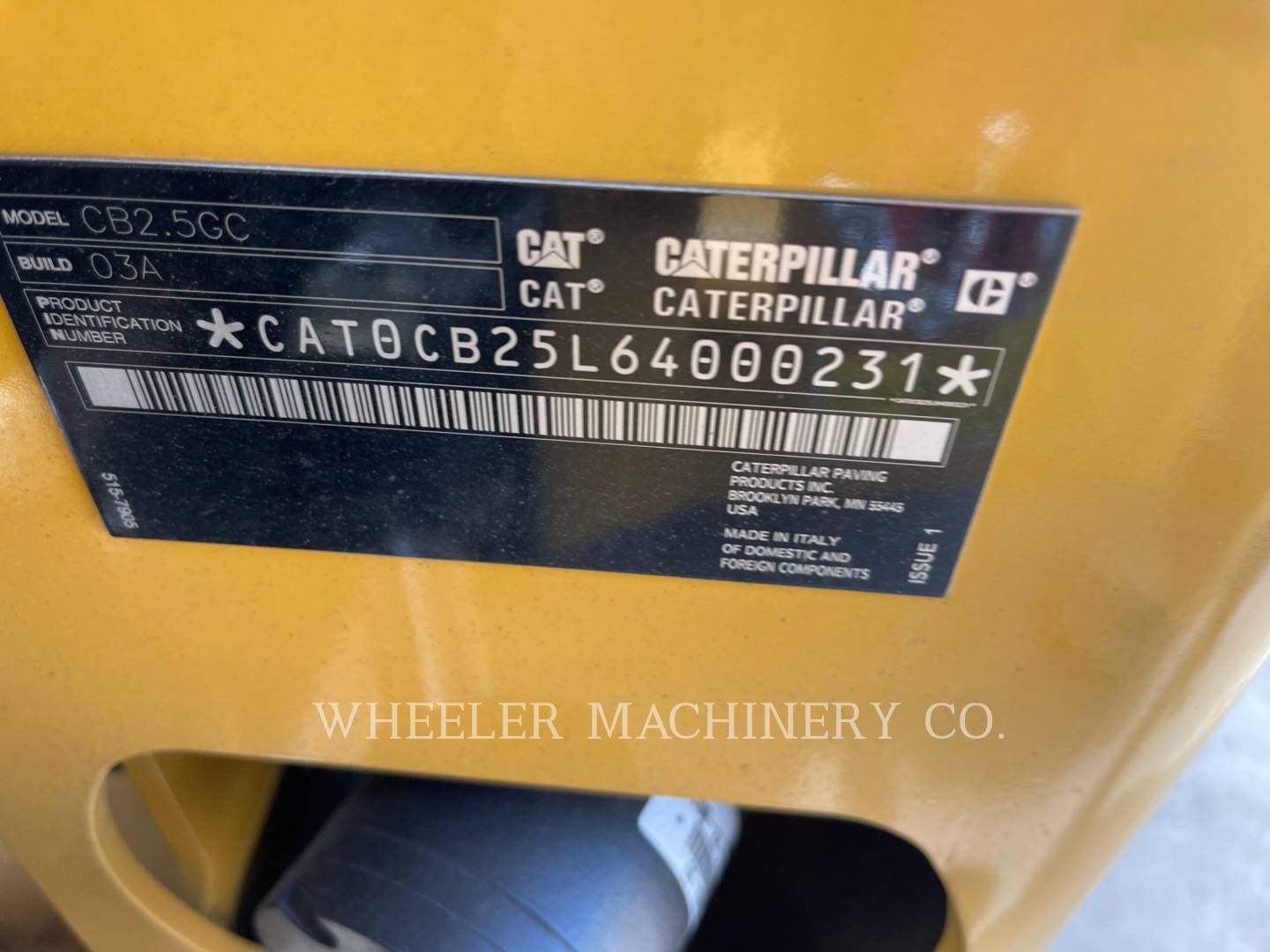 2023 Caterpillar CB2.5 GC Vibratory Double