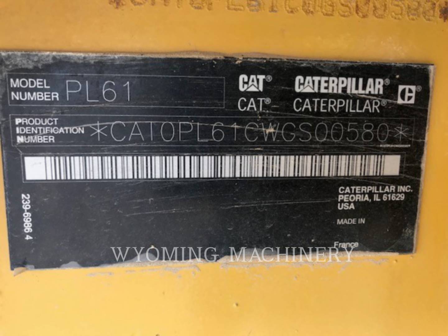 2013 Caterpillar PL61 Crawler Pipe Layer