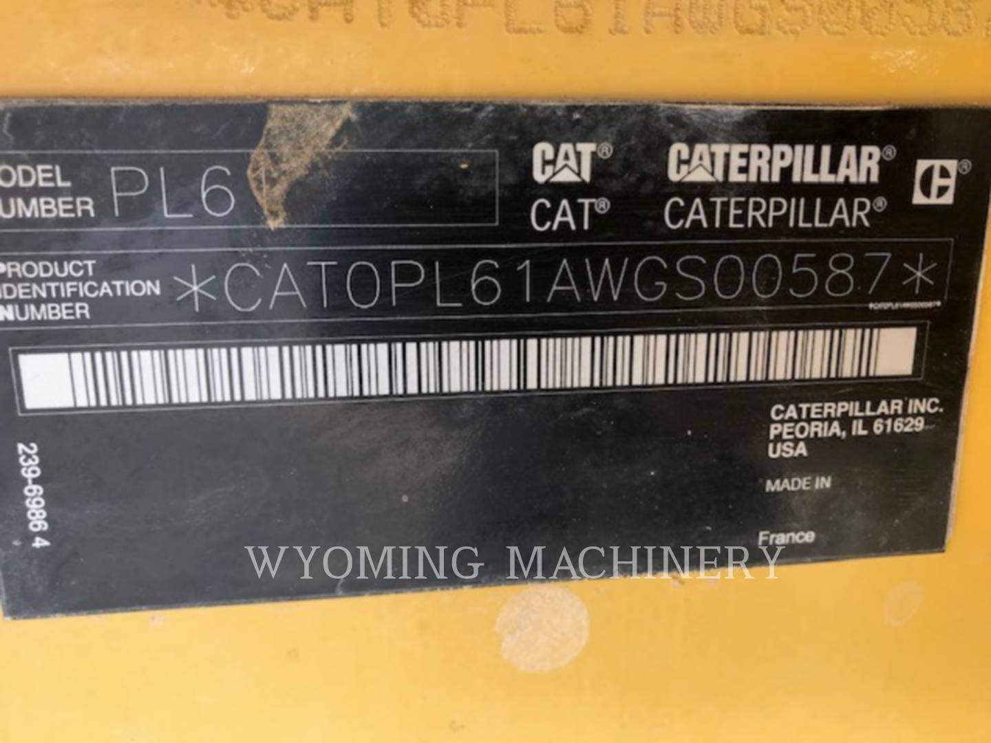 2014 Caterpillar PL61 Crawler Pipe Layer