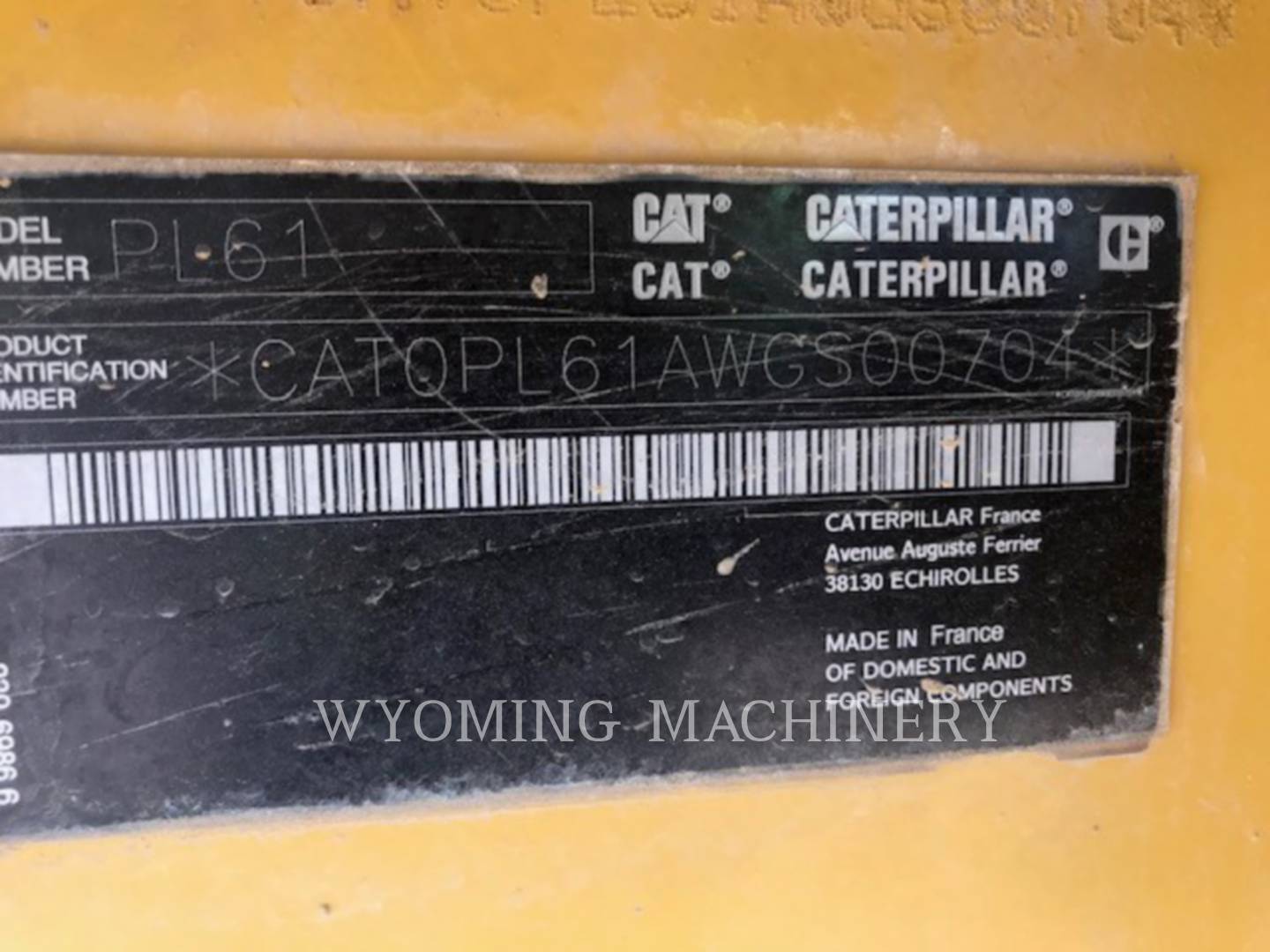 2015 Caterpillar PL61 Crawler Pipe Layer