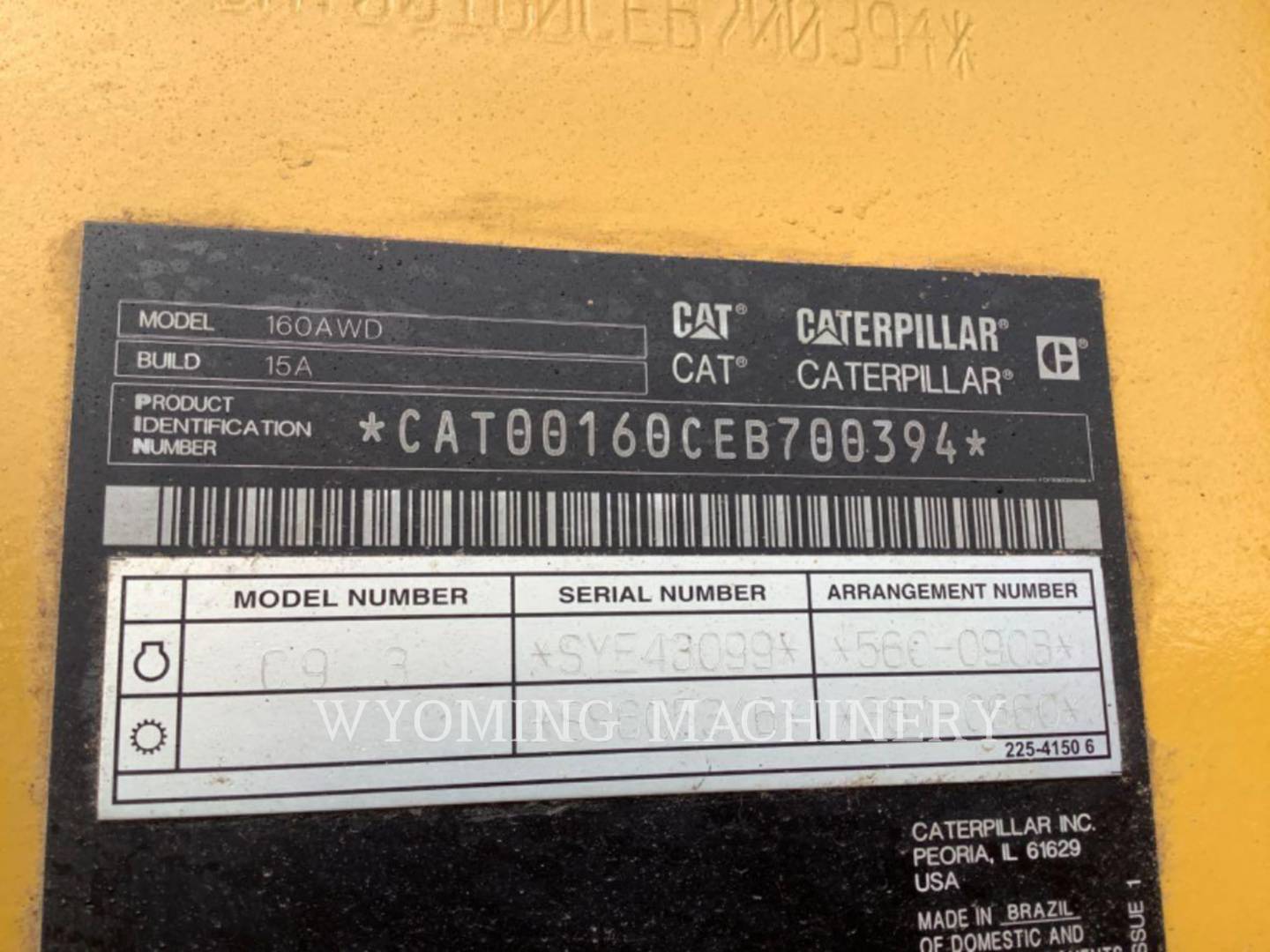 2023 Caterpillar 160 AWD Grader - Road