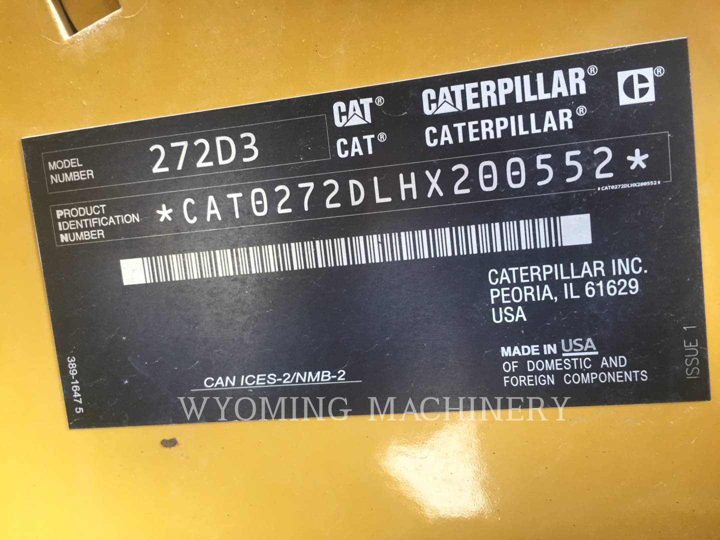 2019 Caterpillar 272D3 Skid Steer Loader