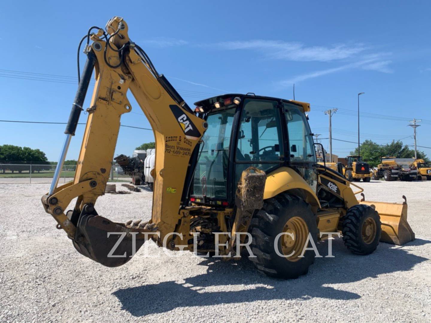 2008 Caterpillar 420E Tractor Loader Backhoe