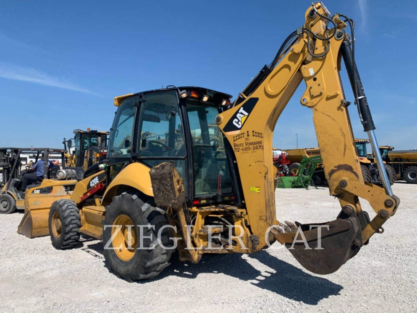 2008 Caterpillar 420E Tractor Loader Backhoe