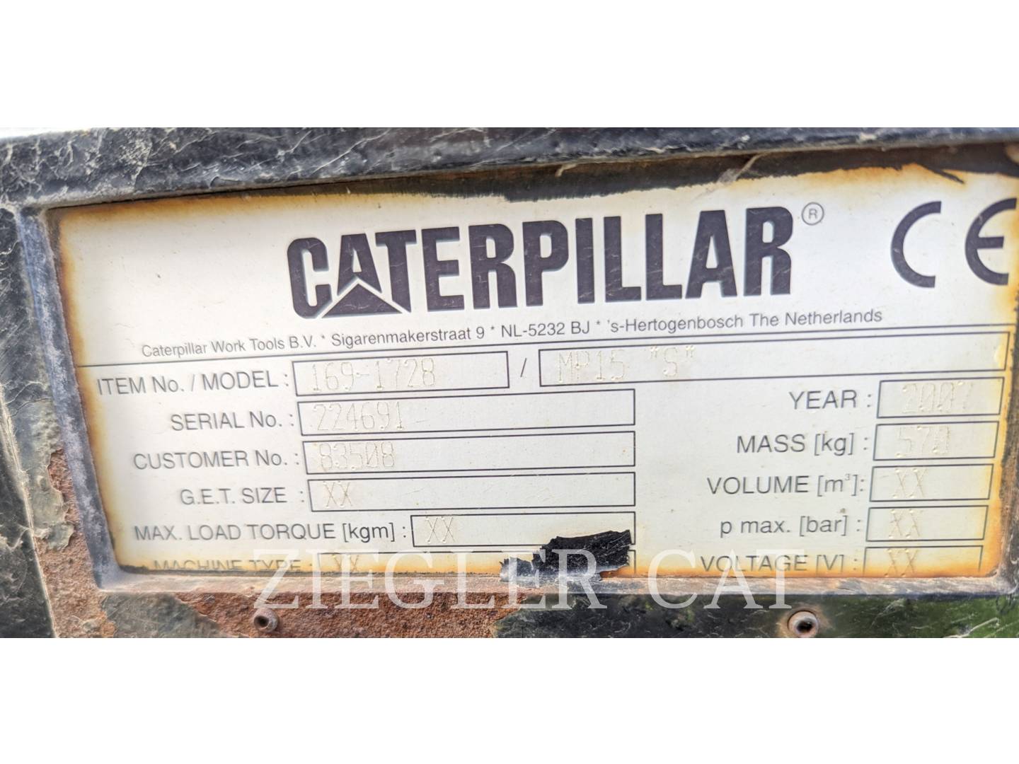 2007 Caterpillar MP15 MULTI PROCESSOR SHEAR JAW Misc