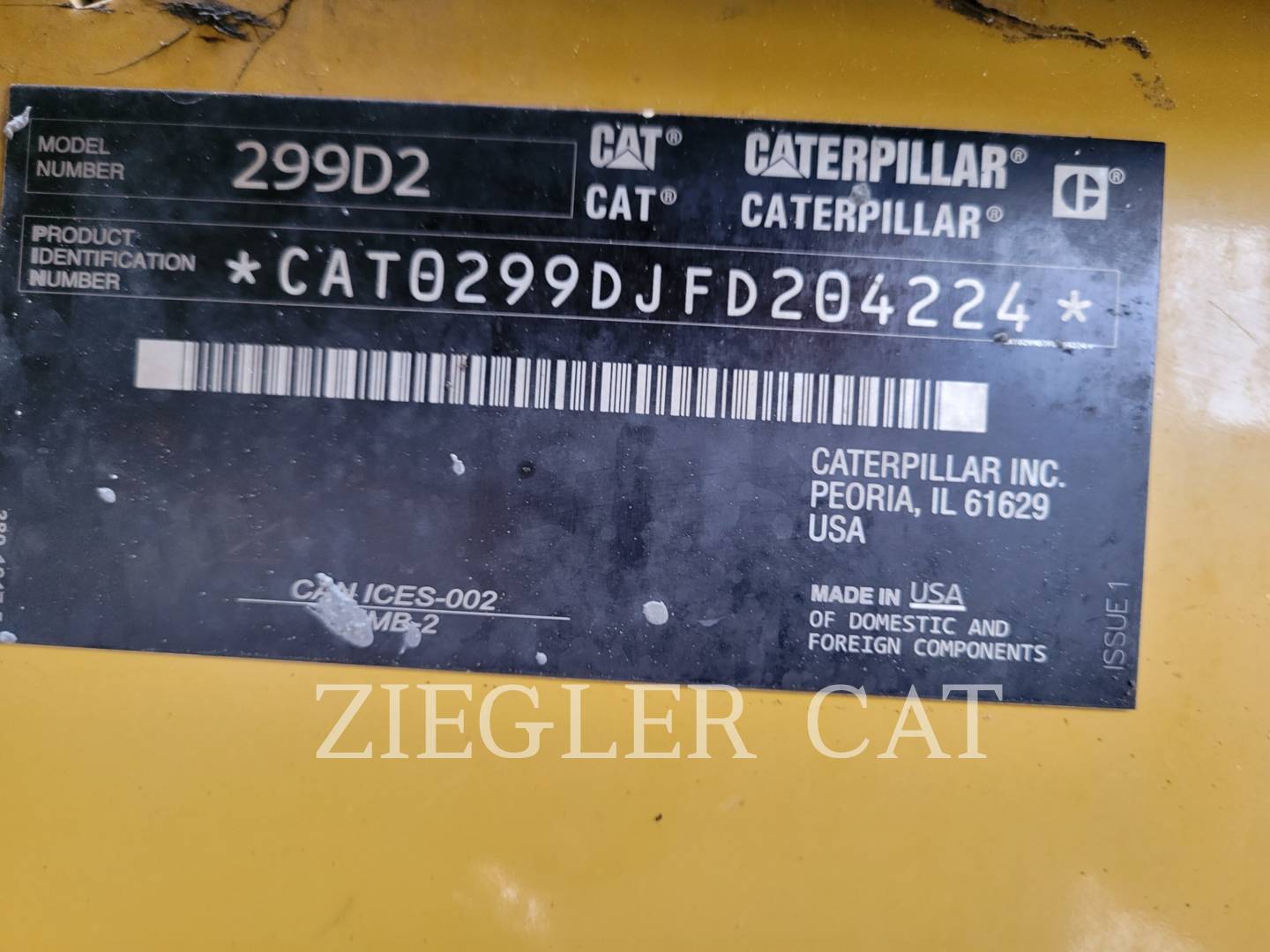 2018 Caterpillar 299D2 Misc