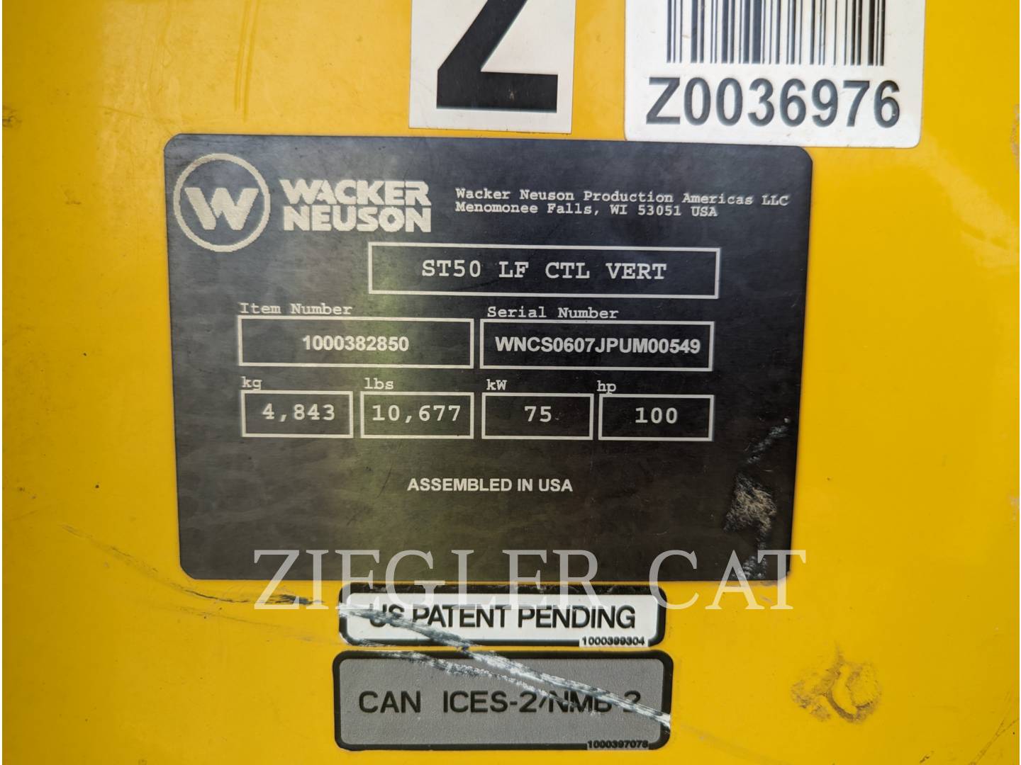 2020 Wacker Neuson ST50 Misc