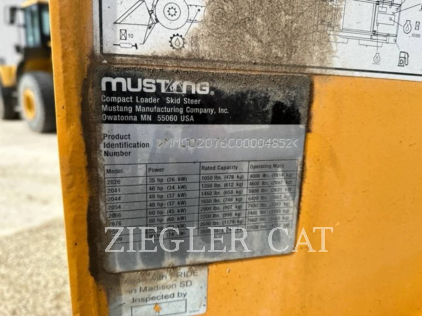 2007 Mustang Mfg. 2076 Skid Steer Loader