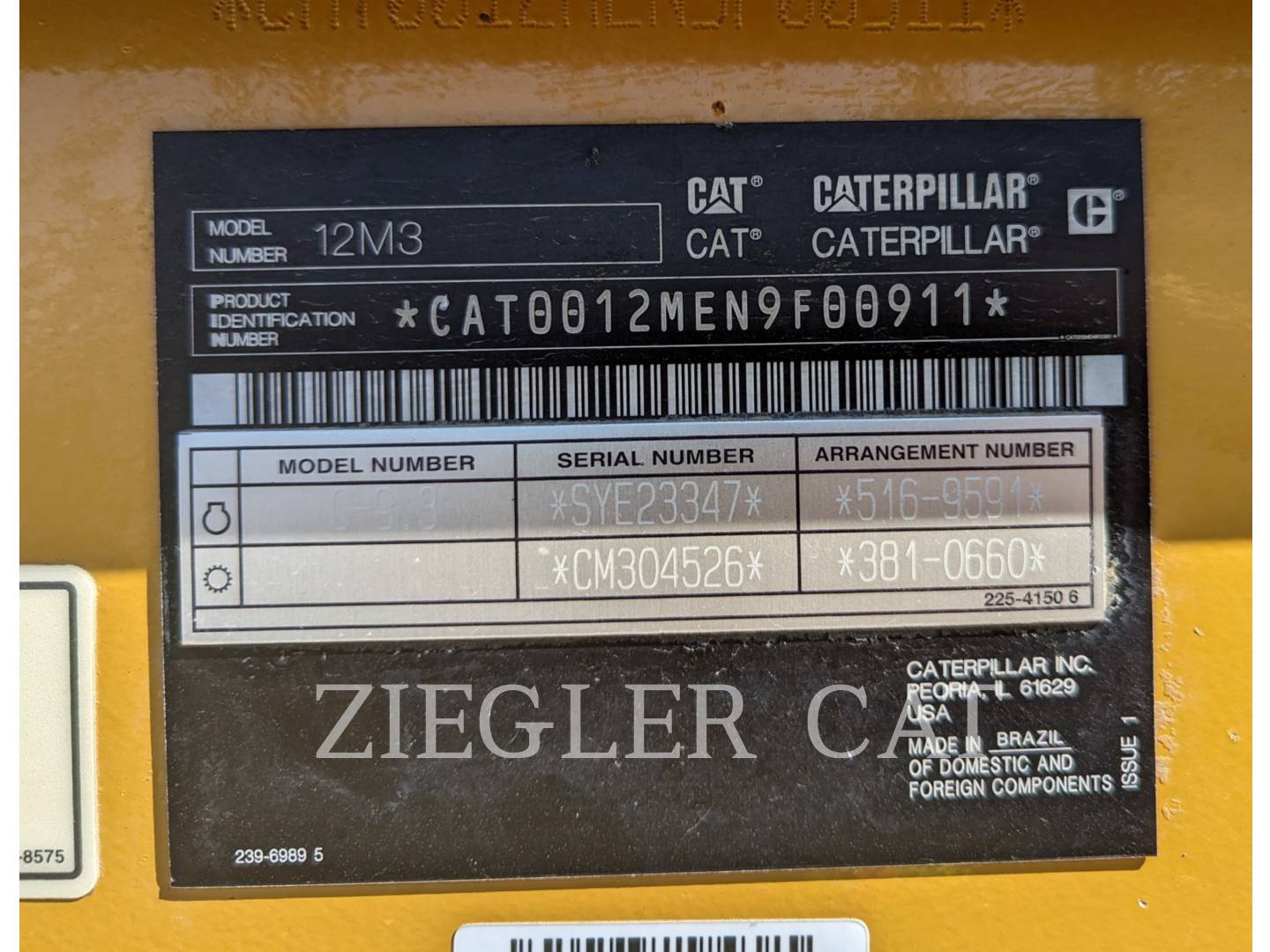 2018 Caterpillar 12M3 Grader - Road