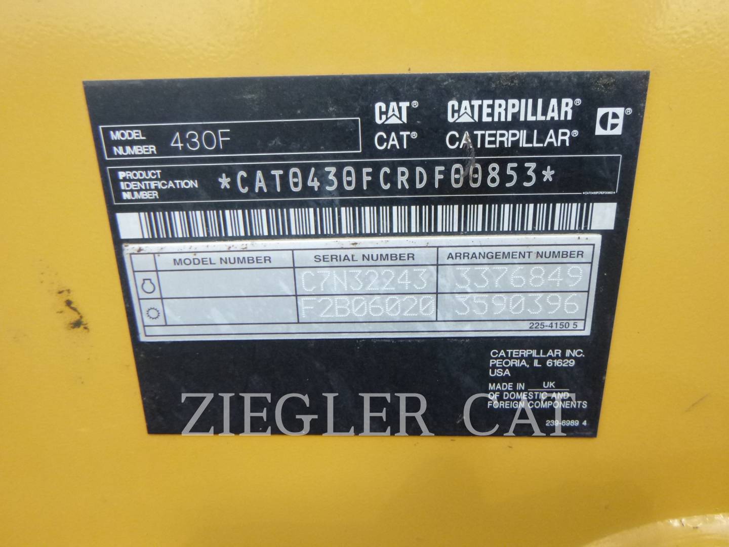 2015 Caterpillar 430F Tractor Loader Backhoe