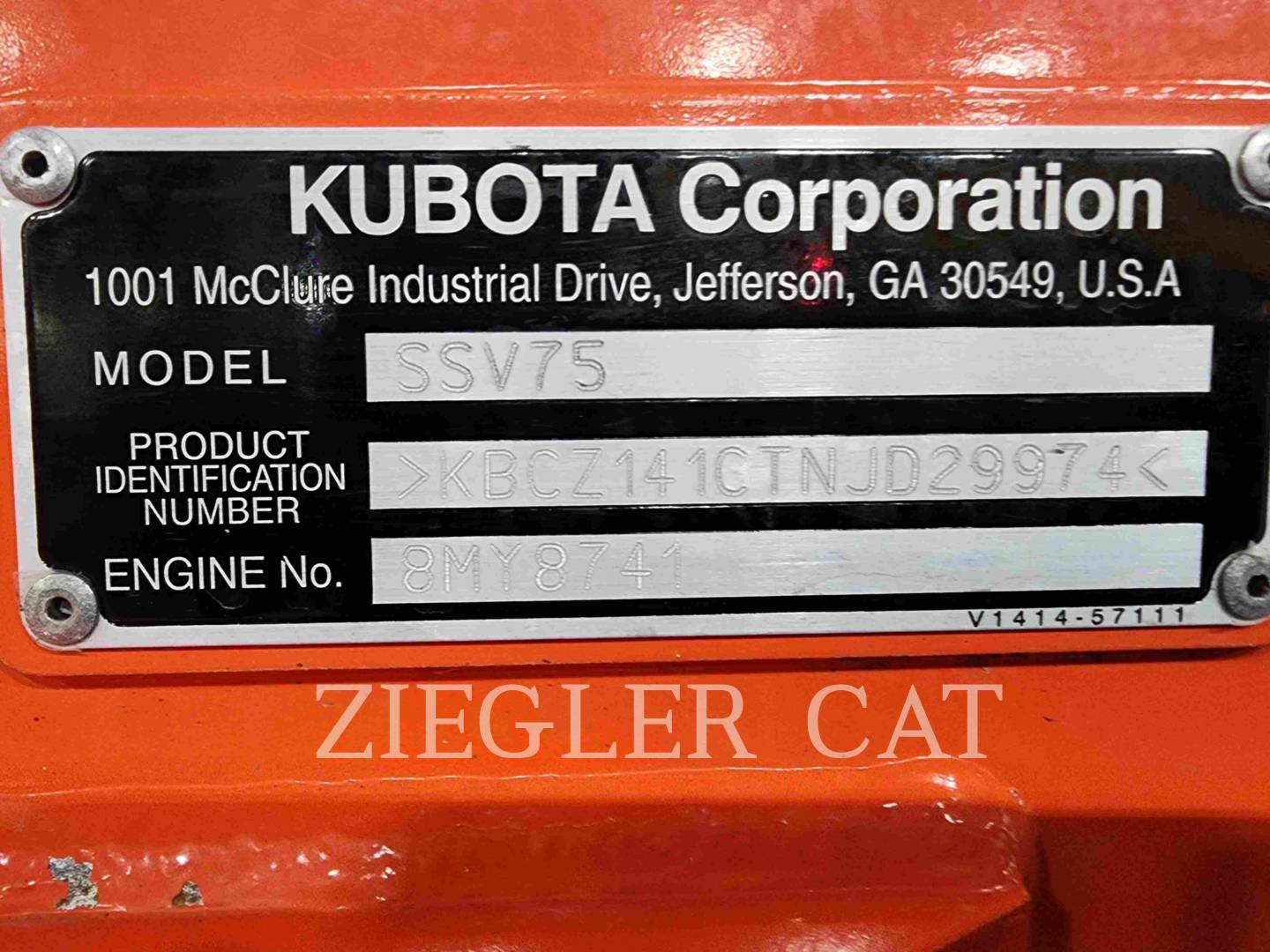 2022 Kubota SSV75 Skid Steer Loader