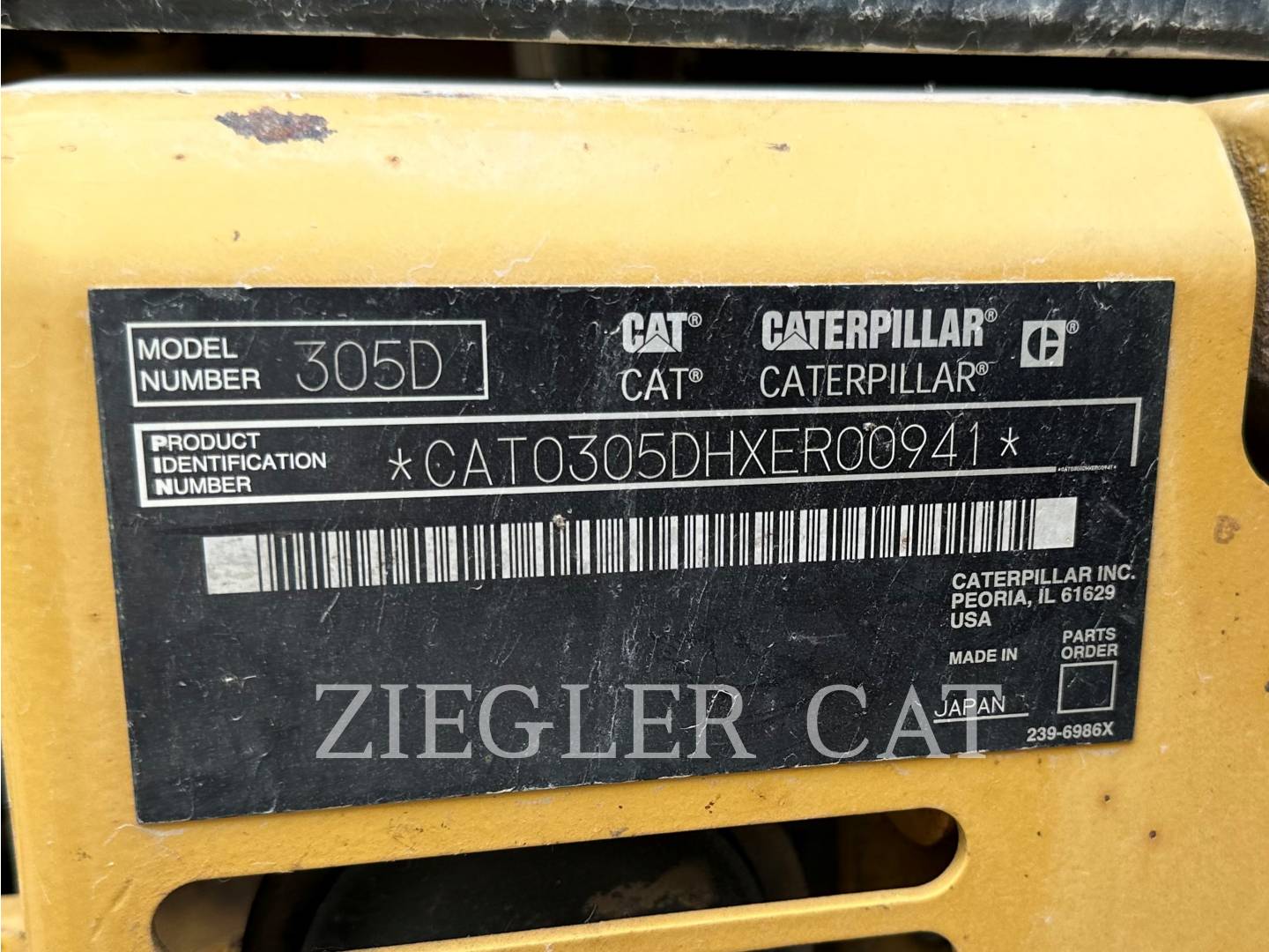 2011 Caterpillar 305DCR Excavator