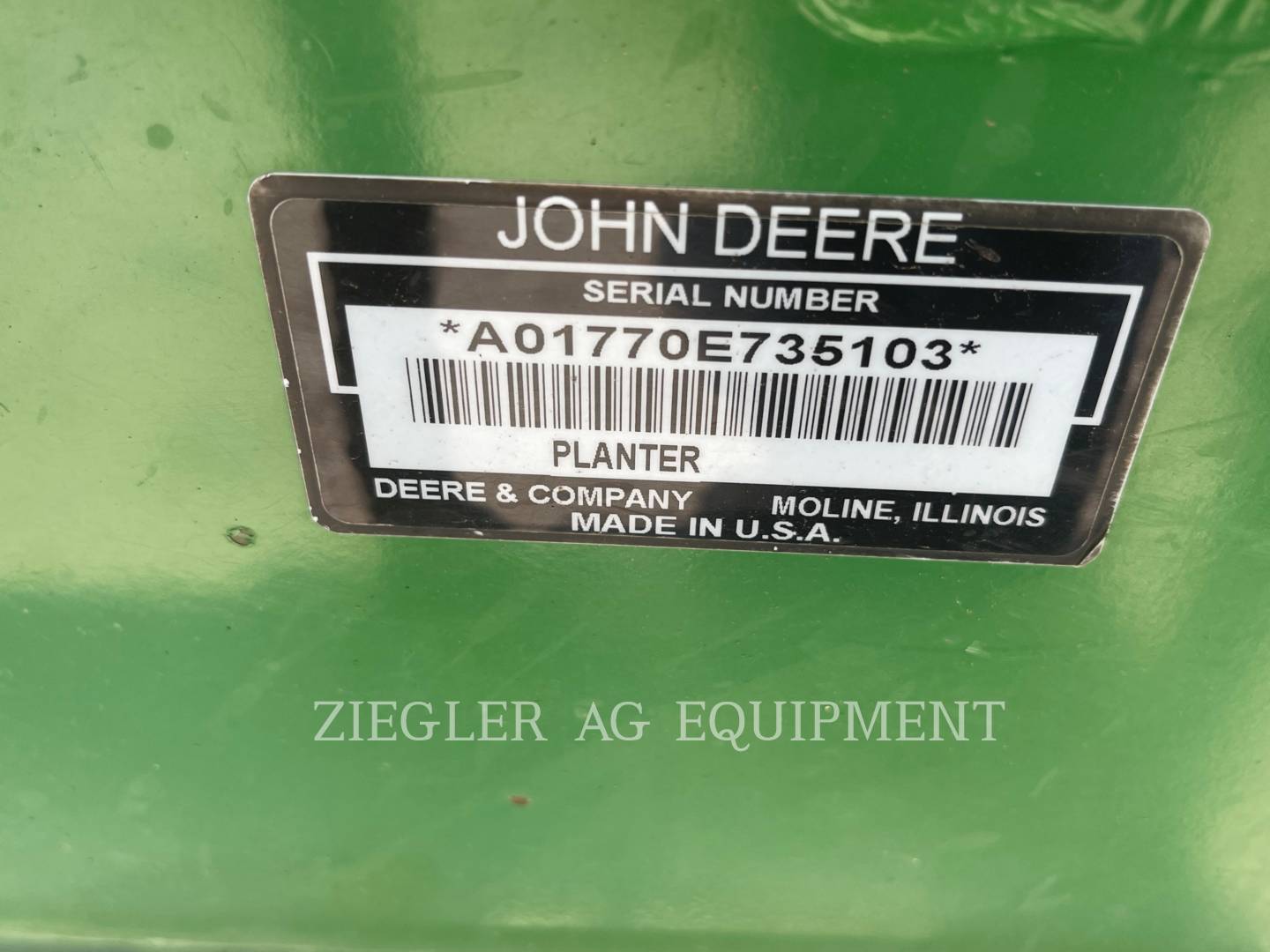 2011 John Deere 1770NT Planter