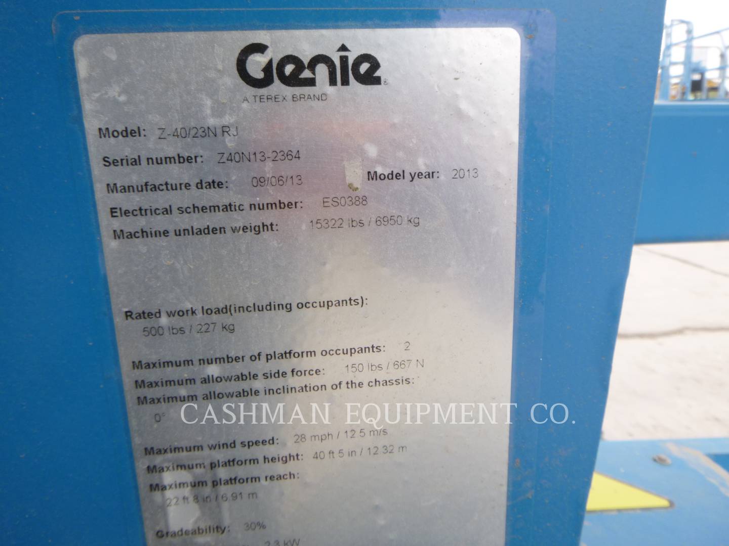 2013 Genie Z40/23N RJ Lift Truck