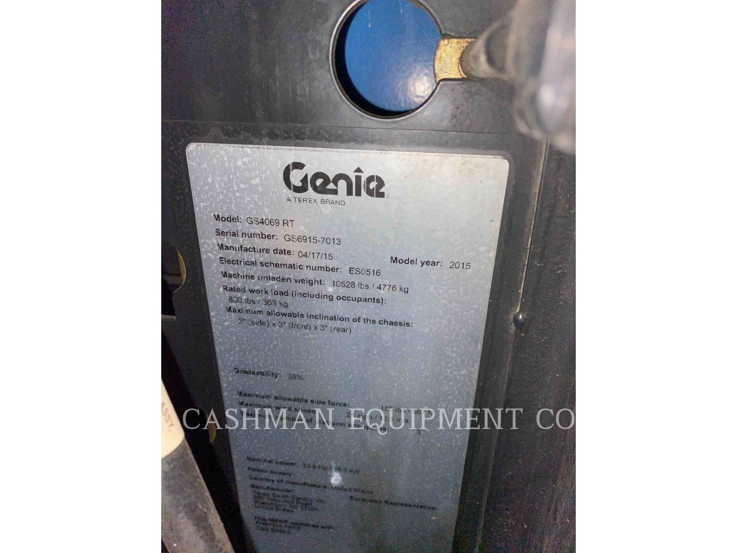 2015 Genie GS4069 RT Lift Truck