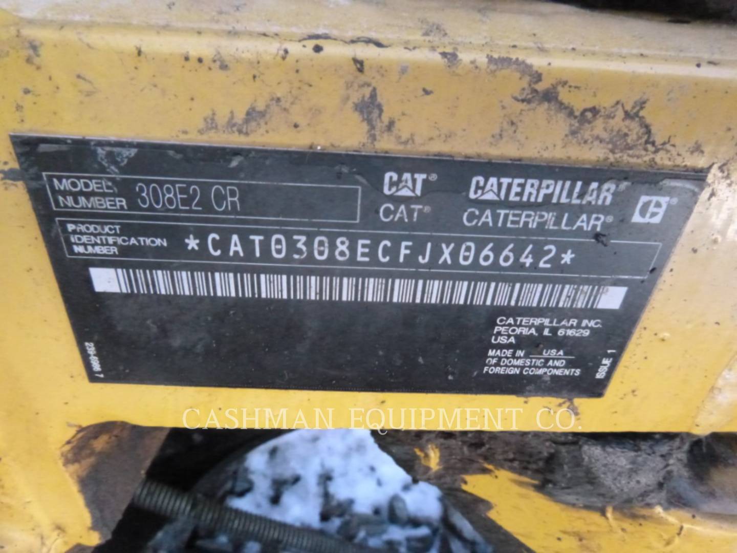 2016 Caterpillar 308E2CRSB Excavator