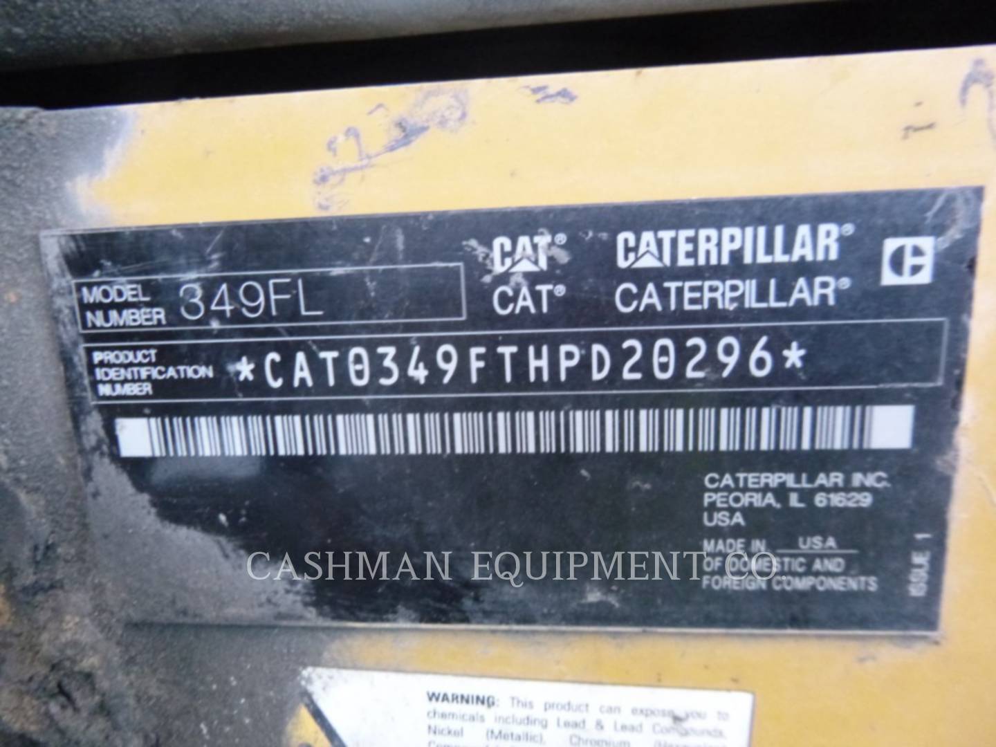 2018 Caterpillar 349FL Excavator