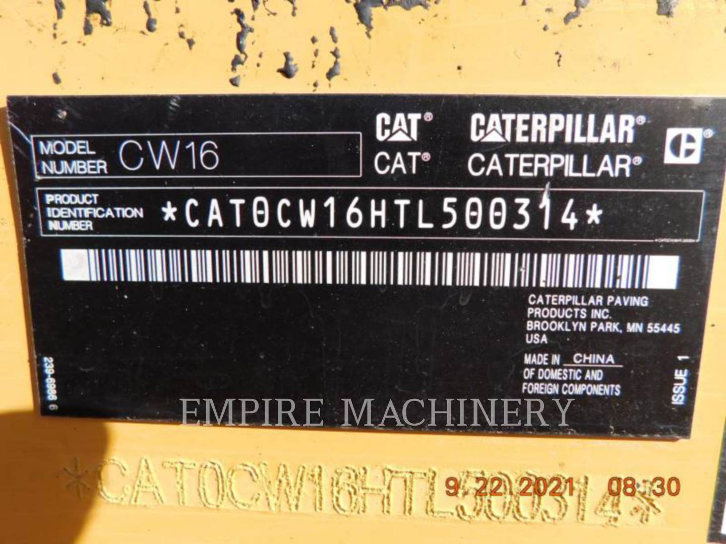 2018 Caterpillar CW16 Compactor