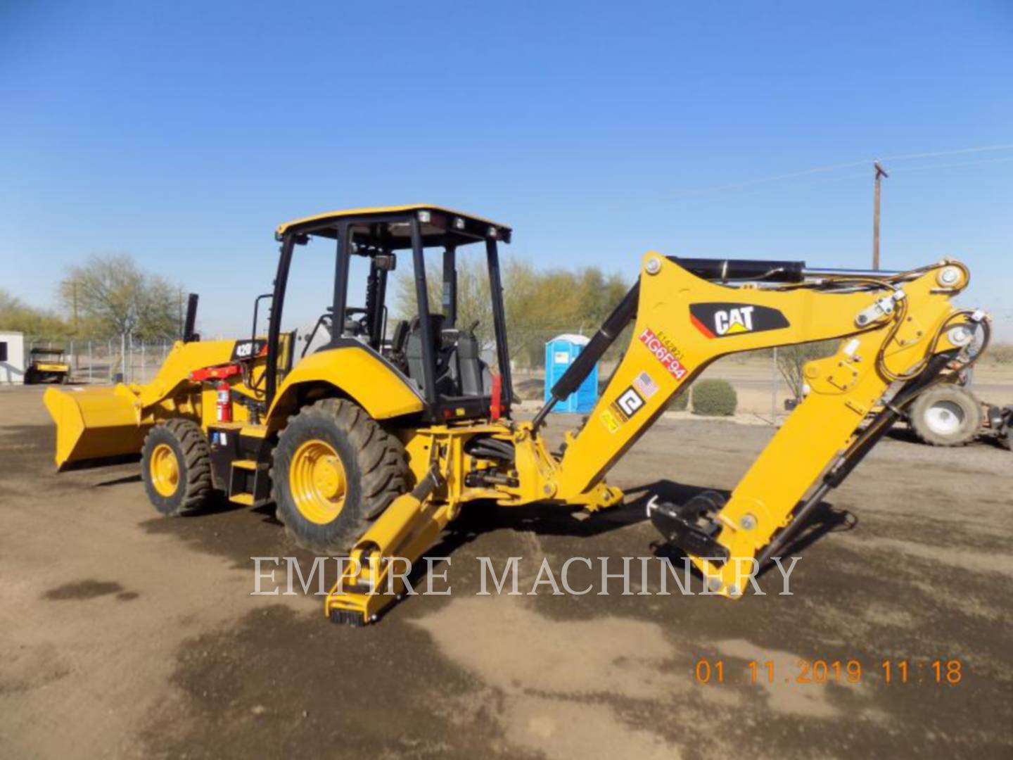 2018 Caterpillar 420F2 HRC Tractor Loader Backhoe