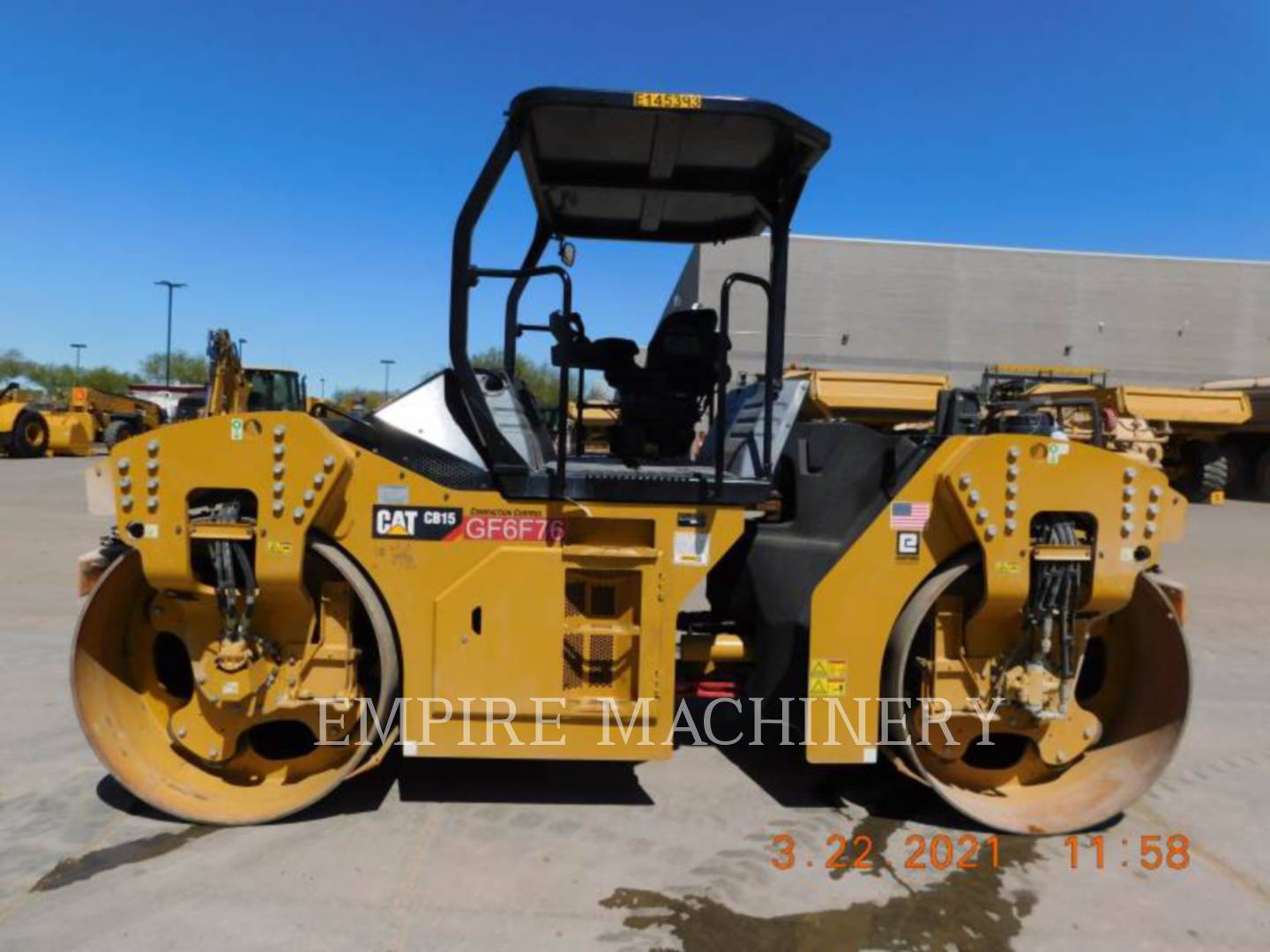 2019 Caterpillar CB15 Vibratory Double