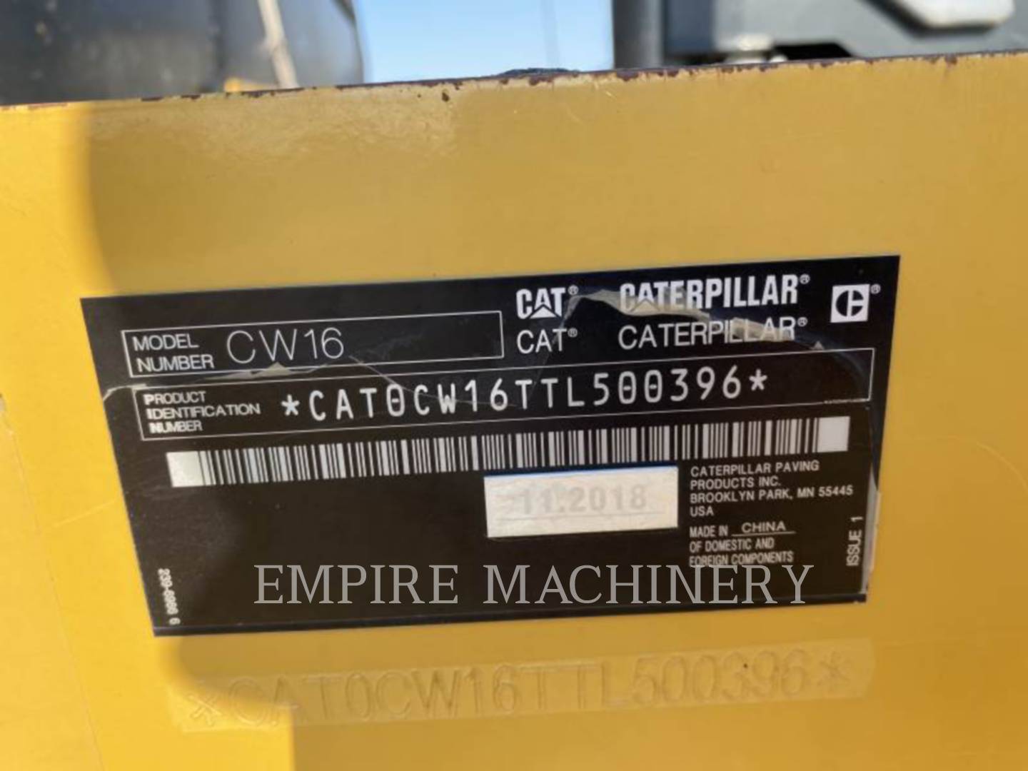 2019 Caterpillar CW16 Compactor