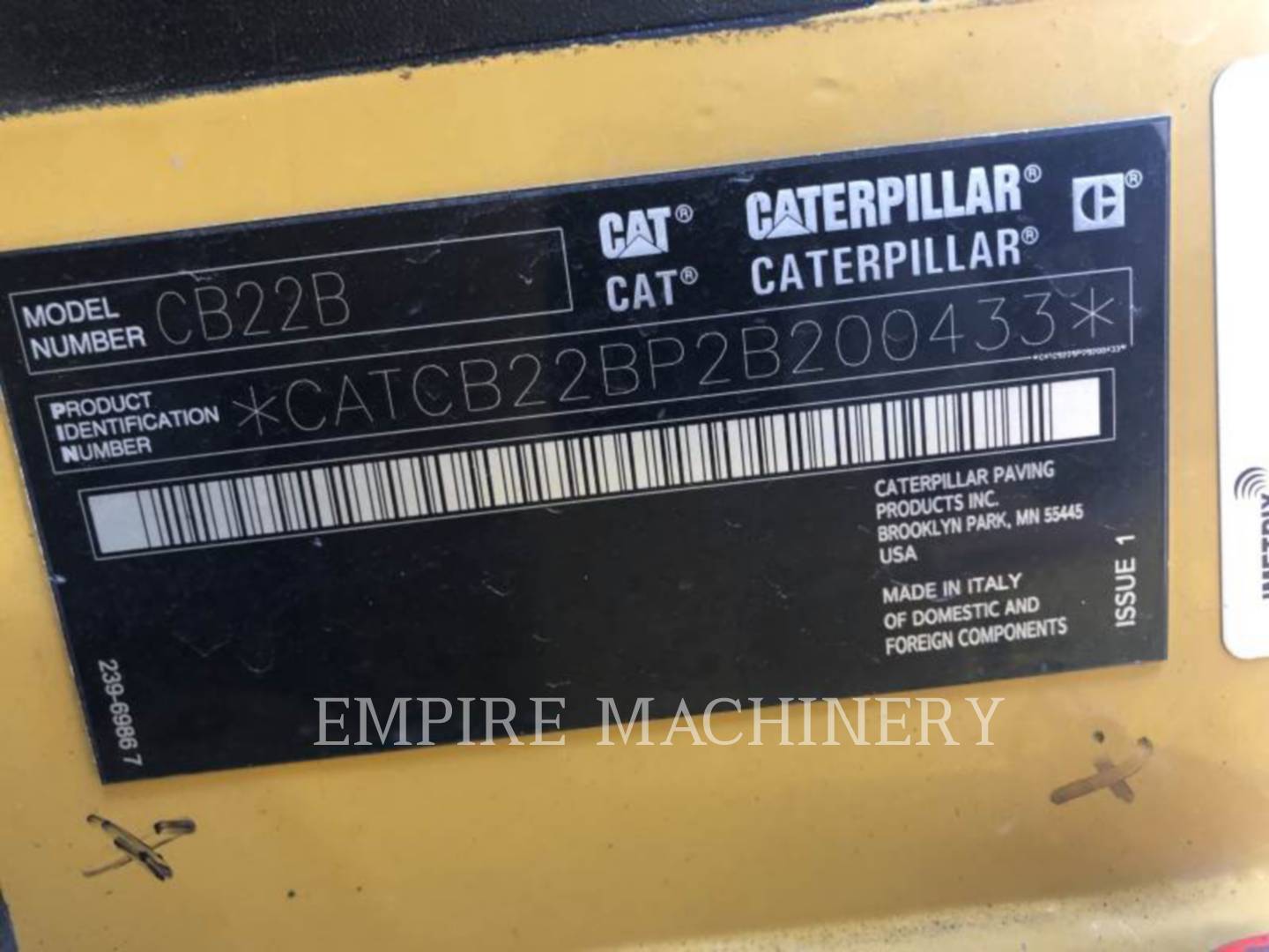 2020 Caterpillar CB22B Vibratory Double