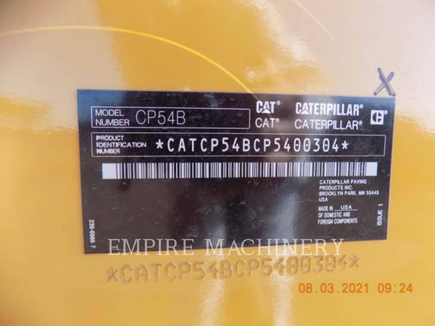 2020 Caterpillar CP54B Vibratory Single