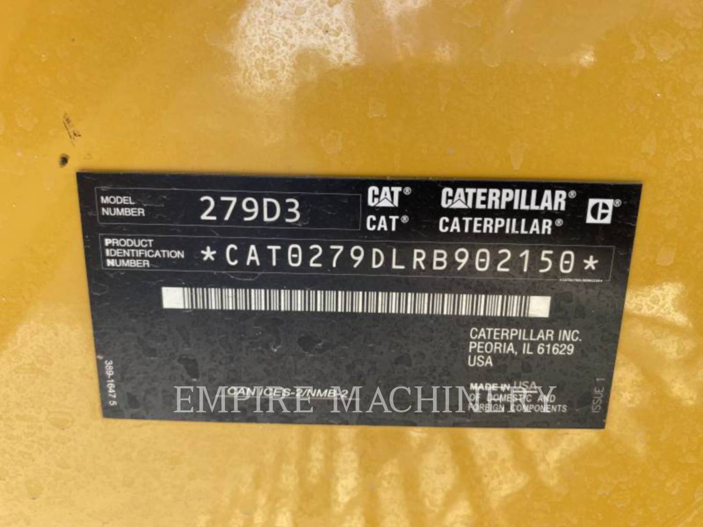 2020 Caterpillar 279D3 Skid Steer Loader