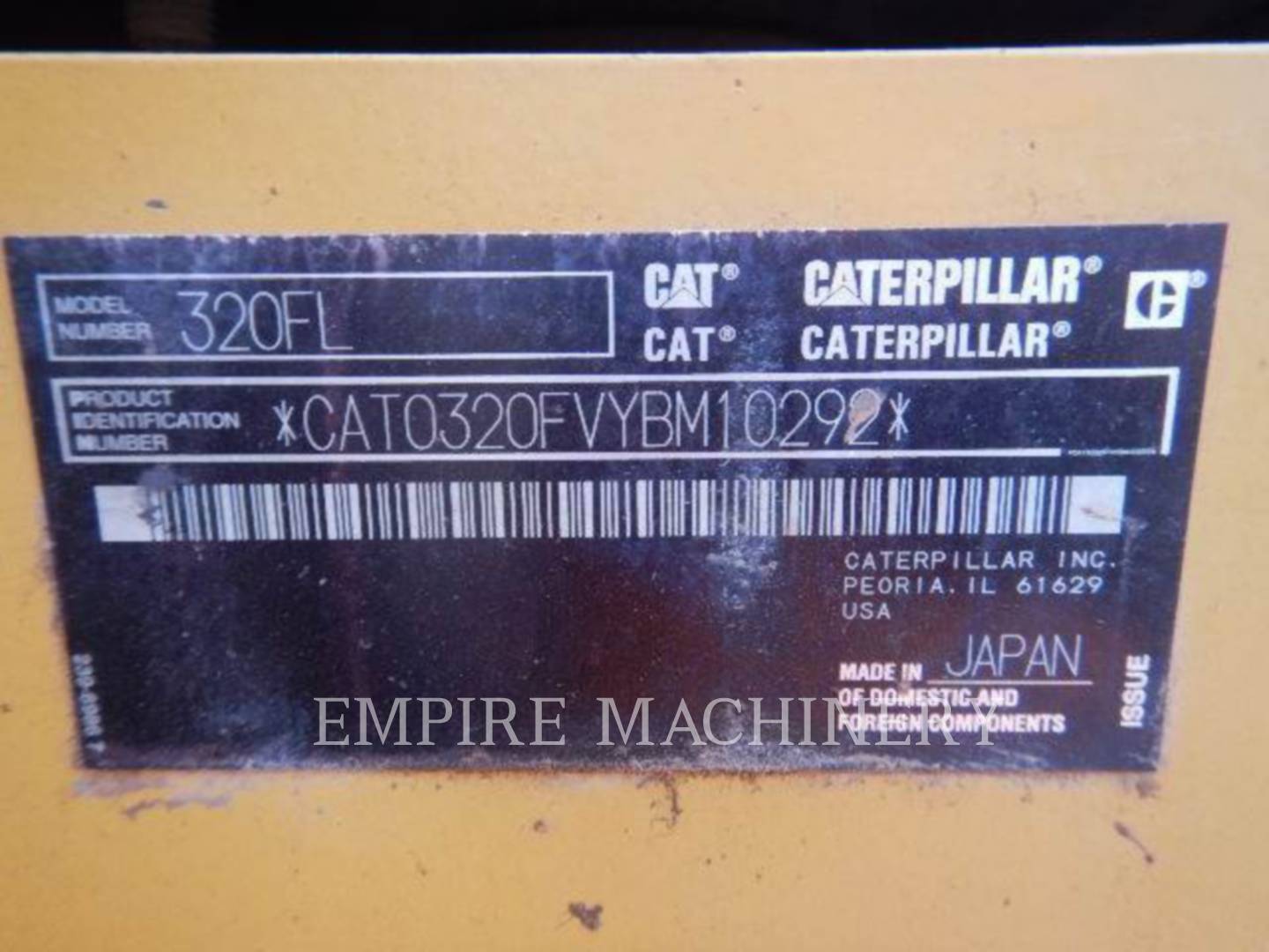 2017 Caterpillar 320FL TH P Excavator