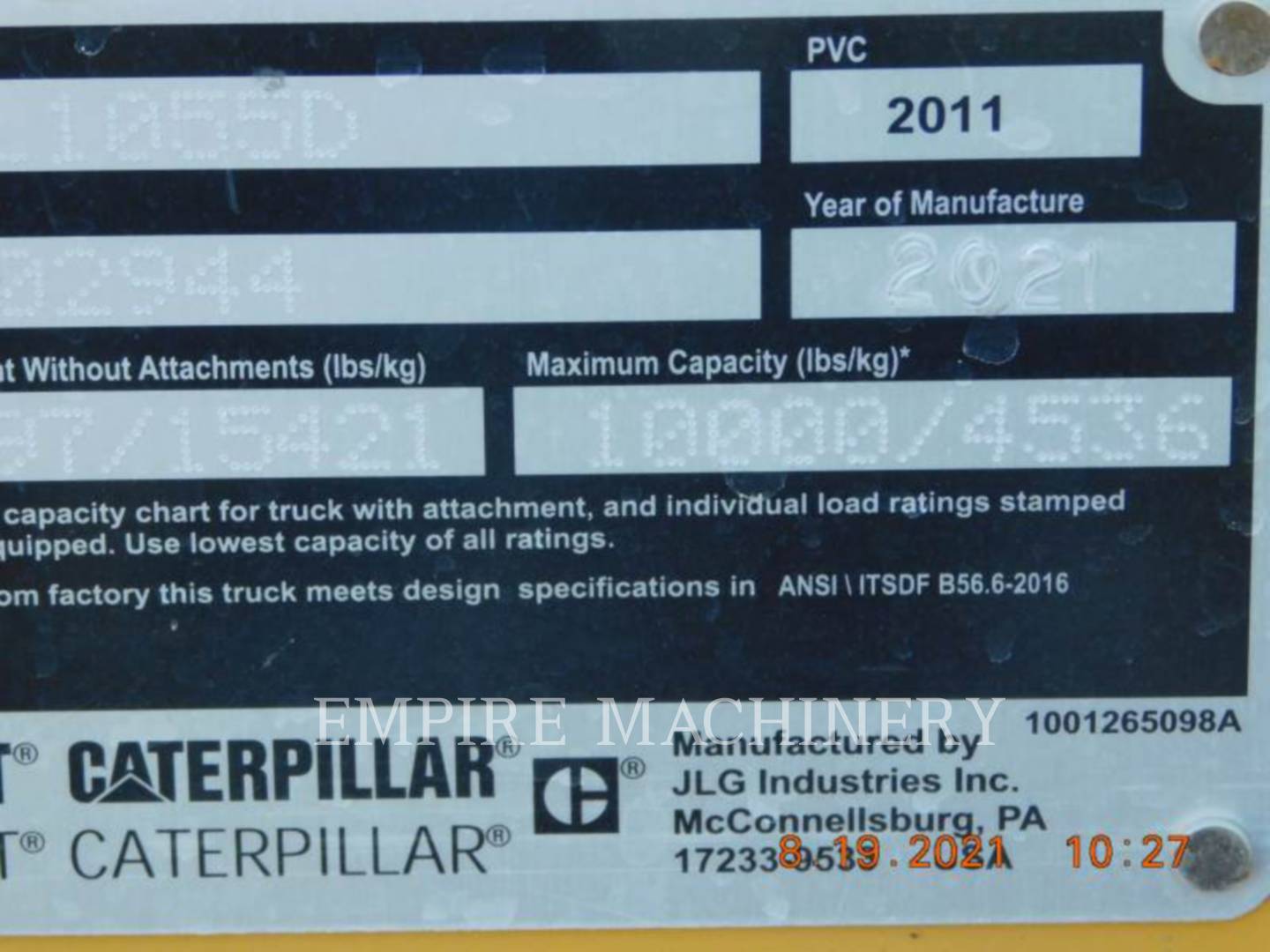 2021 Caterpillar TL1055D TeleHandler