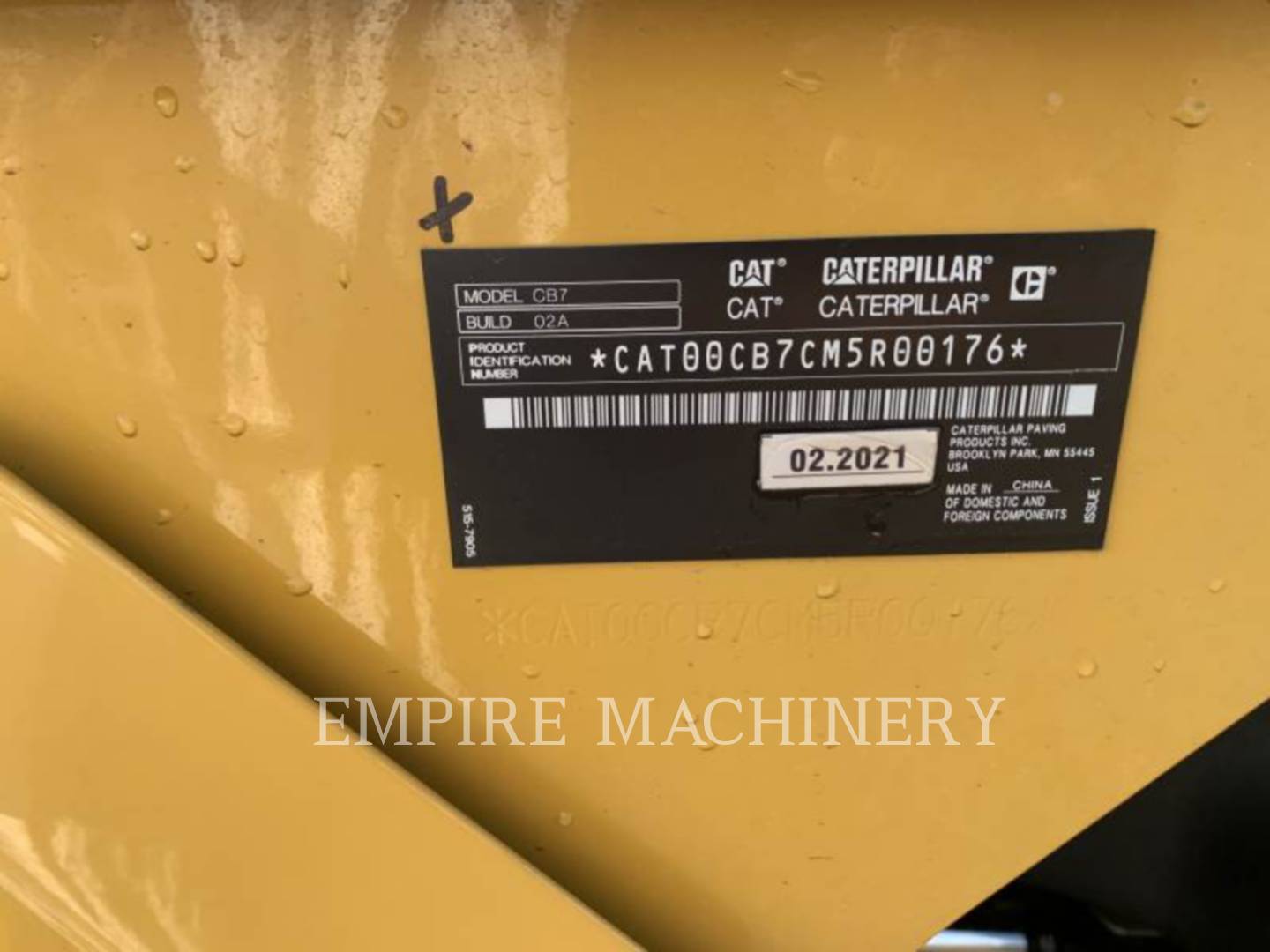 2021 Caterpillar CB7-02 Vibratory Double