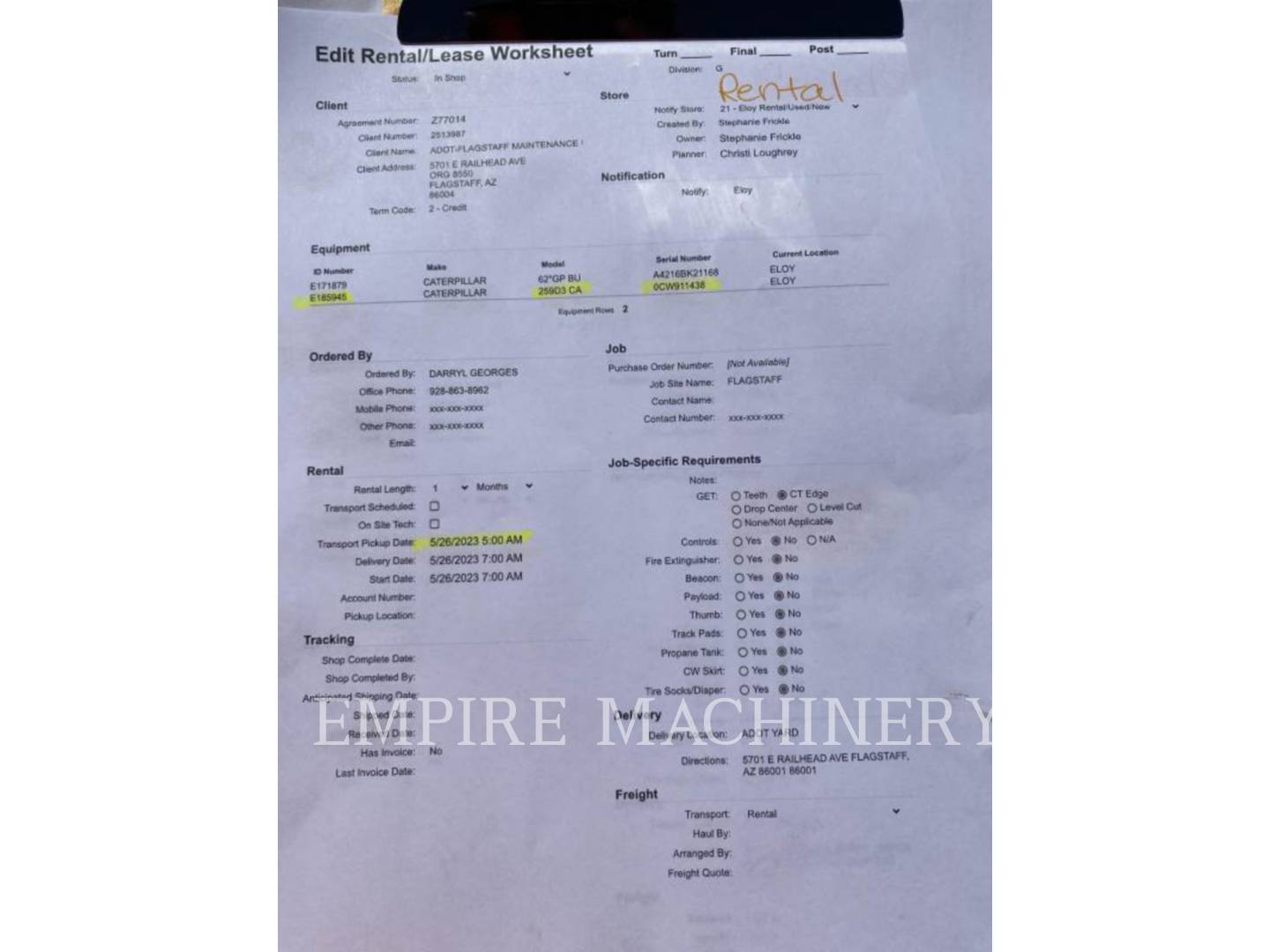 2021 Caterpillar 259D3 CA Skid Steer Loader